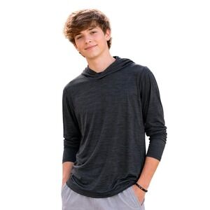 Nike Dri-FIT Hoodie Charcoal Grey Heathered Pullover‎ - Medium M